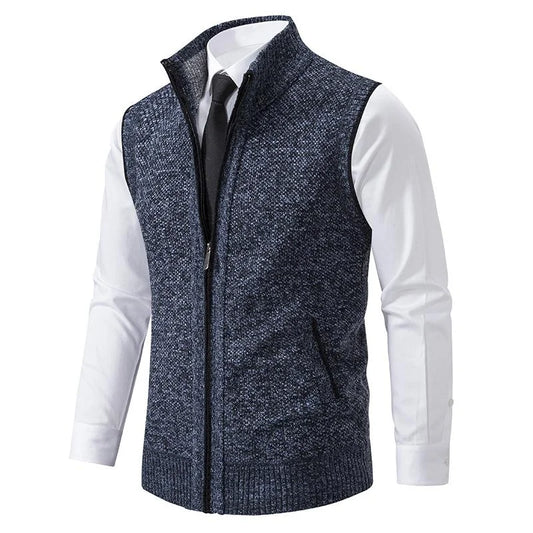 Bremer™ | Gebreid Fleece Vest zonder Mouwen
