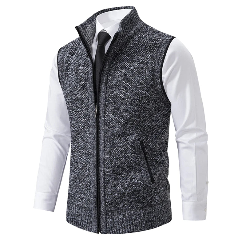Bremer™ | Gebreid Fleece Vest zonder Mouwen