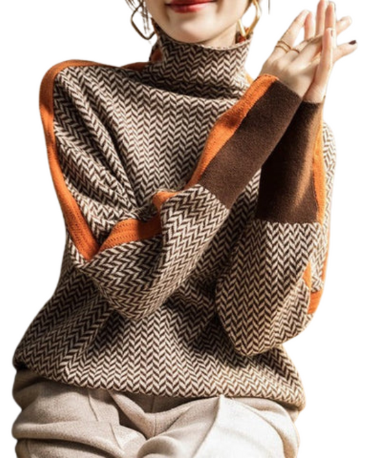 JAZZY™ | DAMES PULLOVER MET STREPEN