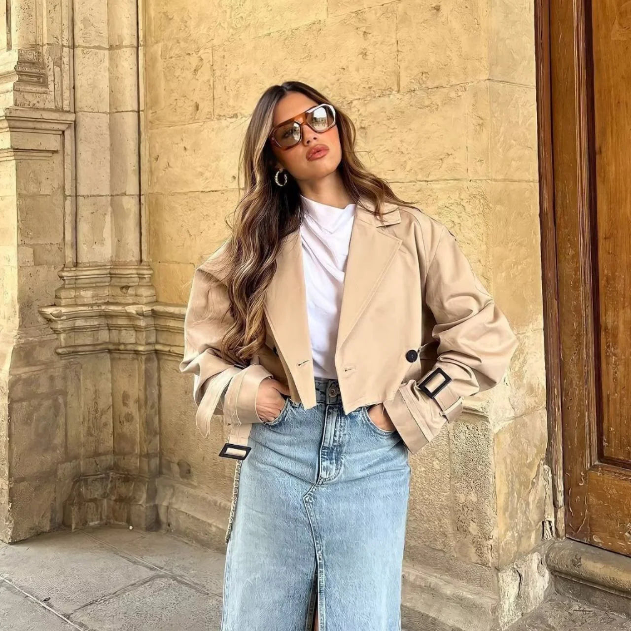 FAYE | KORTE TRENCHCOAT